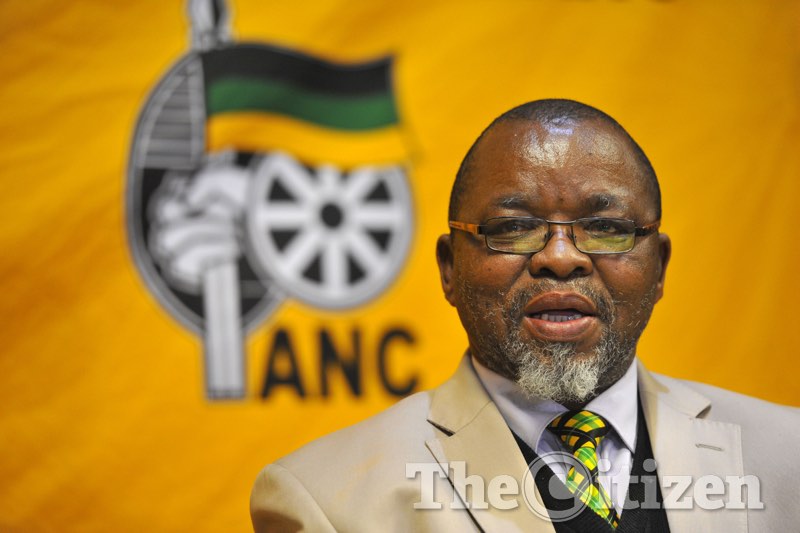 Secretary-general of the ANC Gwede Mantashe at their 2016 NEC meeting in Irene on August 14 2016. Picture: Michel Bega
