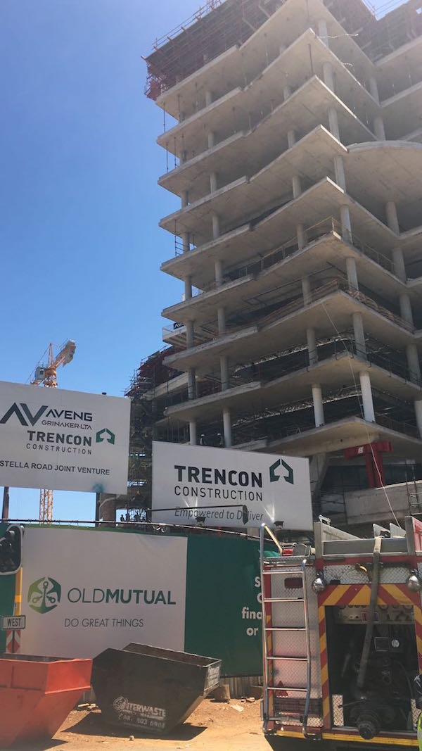 Two people are trapped in a structural collapse in Sandton. Picture: Emer-G-Med.
