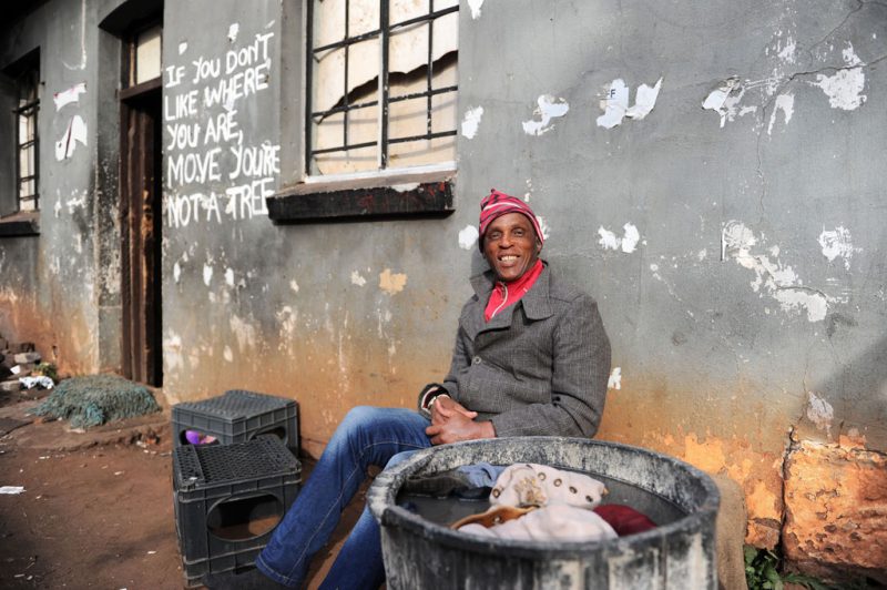 Sipho Dlamini, a former resident of Bekezela who regularly visits the community, earns a living as a car guard. He is still active within the community and believes that government should take a stand as to the position and future of Bekezela. Picture: Michel Bega