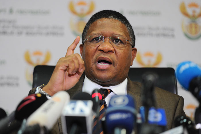 FILE PICTURE: Minister of Sport Fikile Mbalula speaks. Picture: Michel Bega