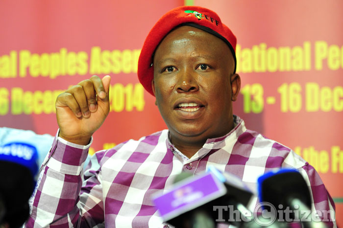 FILE PICTURE: Economic Freedom Fighters leader Julius Malema. Picture: Neil McCartney