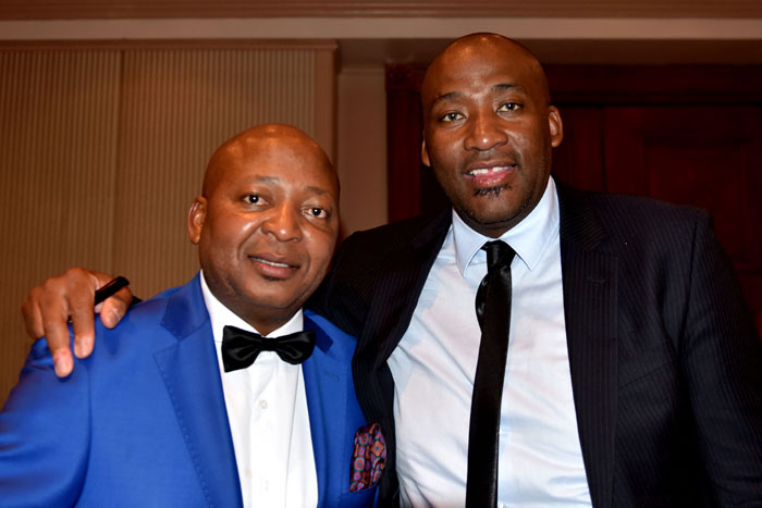 Kenny Kunene, left, and Gayton McKenzie at the launch of  McKenzie's book Trapped in Sandton last year. Picture: Tracy Lee Stark