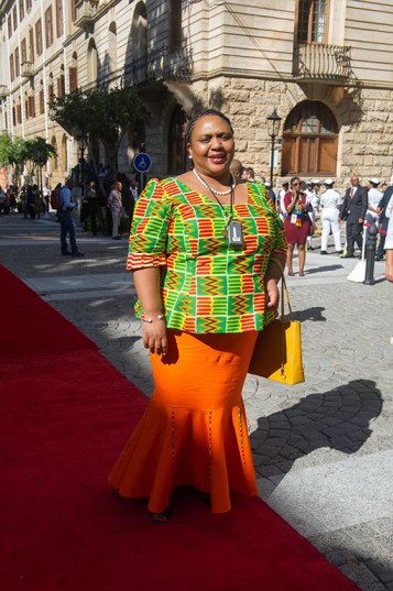 Thoko Didiza arriving on the red carpet for the State of the Nation Address by President Jacob Zuma in Parliament, Cape Town, 11 February 2016. Picture: Ntswe Mokoena/GCIS