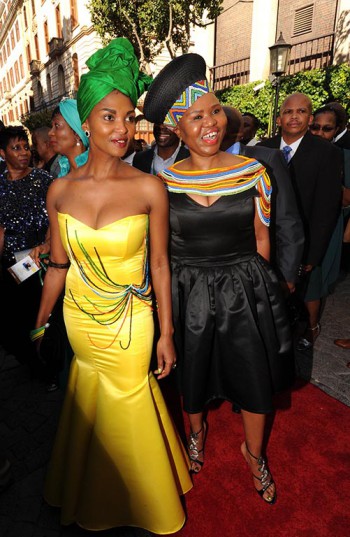 Small Busines Minister Lindiwe Zulu (right) arrives on the red carpet in Plein Street for the State of the Nation Address by President Jacob Zuma in Parliament, Cape Town, 11 February 2016. Picture: Kopano Tlape/GCIS