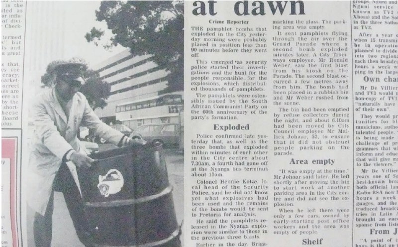 The pamphlet bombings and the mystery surrounding those who were responsible received widespread coverage.