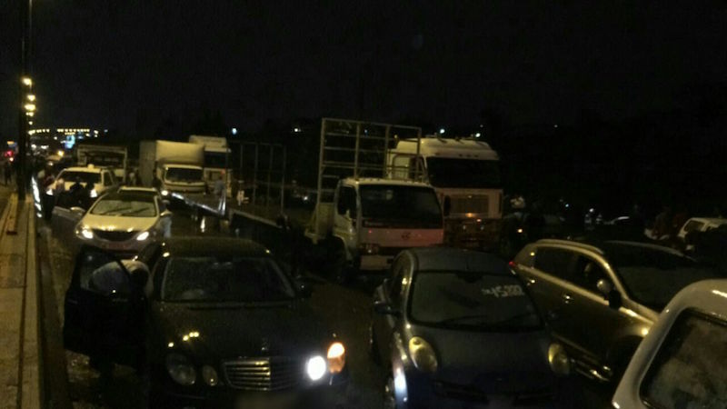 More than 100 cars are affected by the flash flood. Picture: Emer-G-Med.