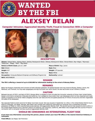 This image provided by the FBI shows the wanted poster for Evgeniy Bogachev. In a sweeping response to election hacking, President Barack Obama sanctioned Russian intelligence services and their top officials, kicked out 35 Russian officials and shuttered two Russian-owned compounds in the U.S. It was the strongest action the Obama administration has taken to date to retaliate for a cyberattack. Other individuals sanctioned include Bogachev and Alexey Belan, two Russian nationals who have been wanted by the FBI for cyber crimes for years. (FBI via AP)
