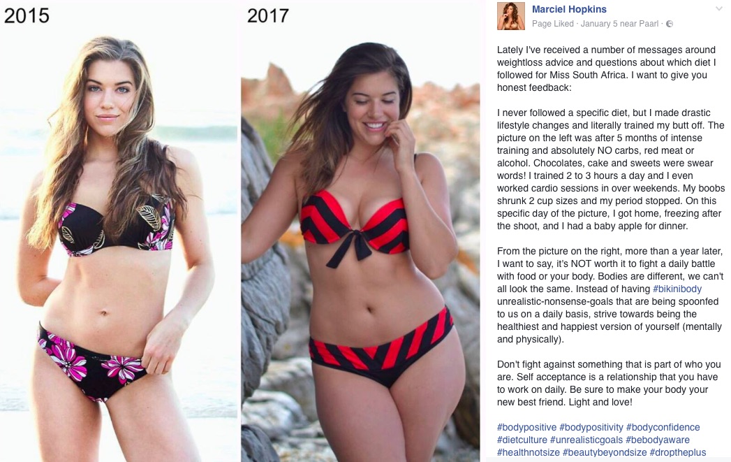 A screenshot of the post by Marciel Hopkins on her Facebook page. Picture: Facebook