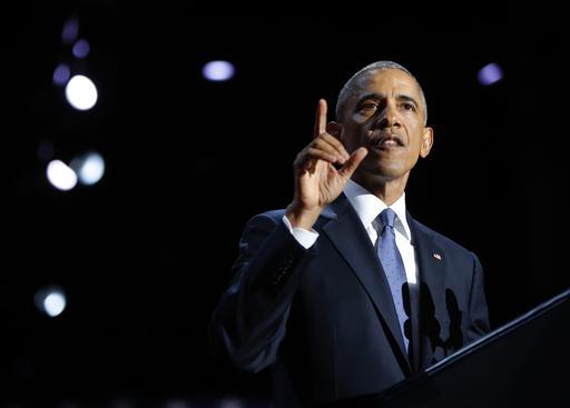 President Barack Obama speaks during his farewell address at McCormick Place in Chicago, Tuesday, Jan. 10, 2017. (AP Photo/Pablo Martinez Monsivais)