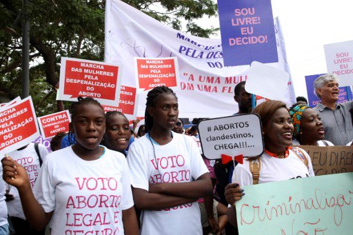 Image result for Hundreds march against law criminalising abortion in Angola