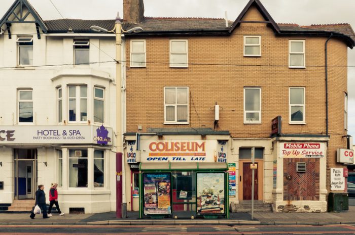 The fluctuating wealth and poverty of tourist Blackpool, making massage parlours unlikely community supports. 3oheme/flickr, CC BY