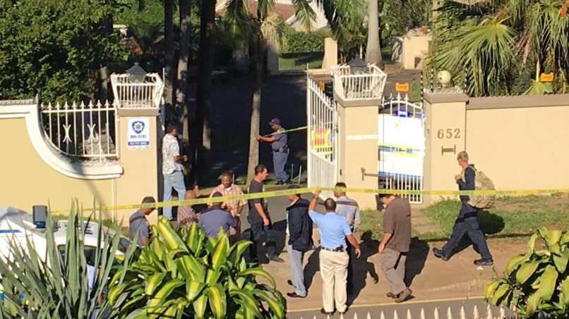 Scene of bomb explosion
