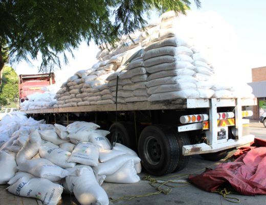 The truck where the smuggled goods were found on.