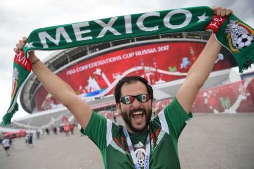 Image result for Mexican fans vs. Russia