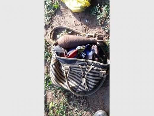 Mortar bombs seized by the Hawks during a sting operation.
