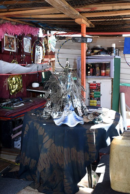 One of the decorated rooms on the second floor. Johannes likes to collect various things of intrest for his living space. Picture - Neil McCartney