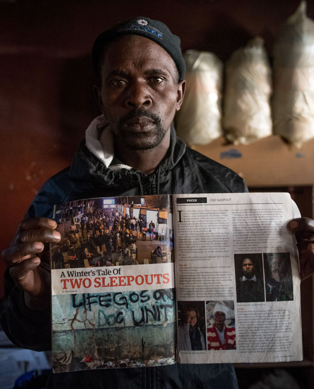 Nhlanhla Khumalo arrived in Johannesburg in 1993 and was a student at the Bekezela College. After the school closed he and a group of former students took up accommodation in a building adjacent to the property. Frustrated by witnessing the constant harassment of residents living under the M1 highway nearby, he took it upon himself to seek legal counsel to utilise the college structures for accommodation. Picture: Yeshiel Panchia