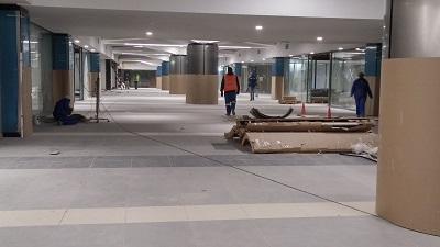 Construction under way at the concourse. Photo: CoCT