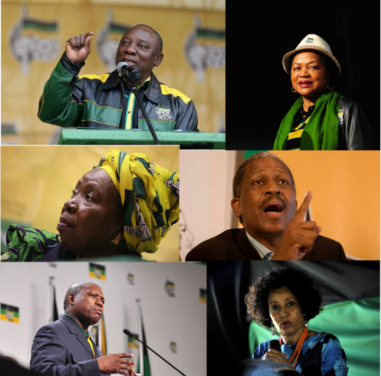 Proposed presidential candidates for the African National Congress’ (ANC) 2017  succession battle.