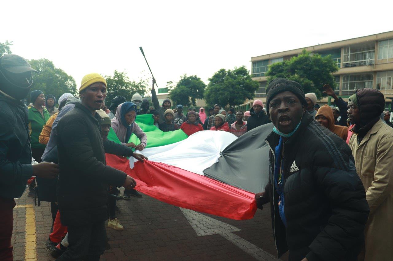 Photos: Protestors let their voices be heard in front of municipality ...