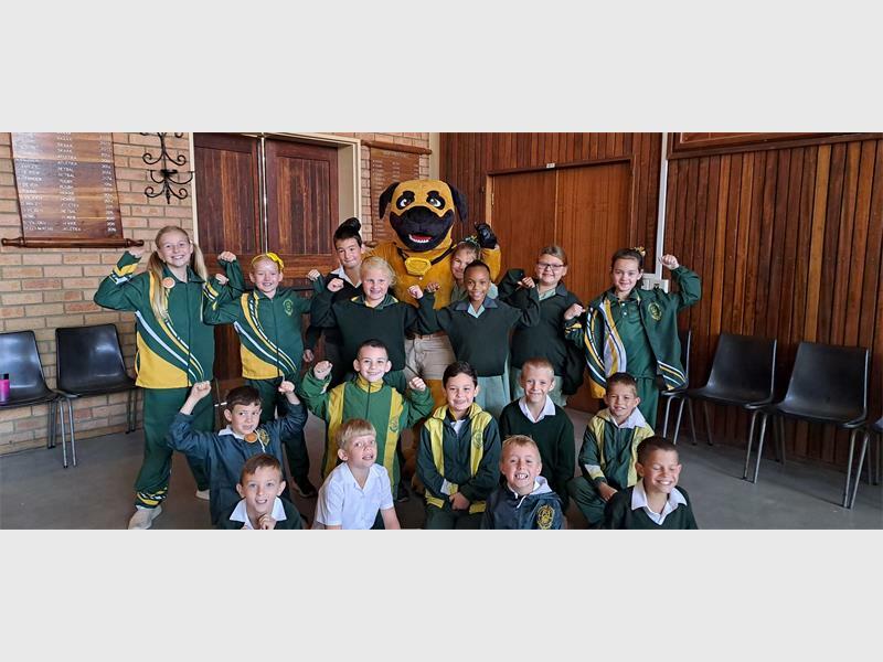 Braaf the Boerboel visits learners at Laerskool Trichardt | Ridge Times