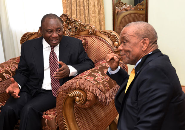 Cyril Ramaphosa arrives in Lesotho - The Citizen