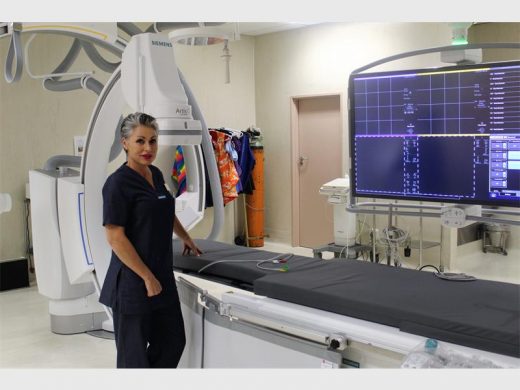 Sister Virginia Cullinan in the new catheterisation laboratory at Mediclinic Morningside.