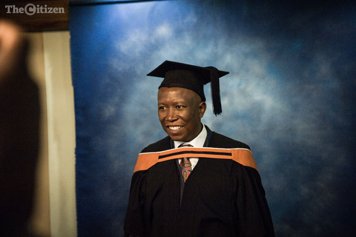 Malema s graduation  in pics and videos The Citizen