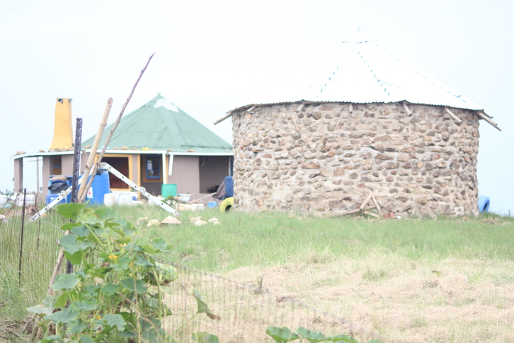 The scene on Friday morning, the home had been abandoned – PHOTO: Orrin Singh