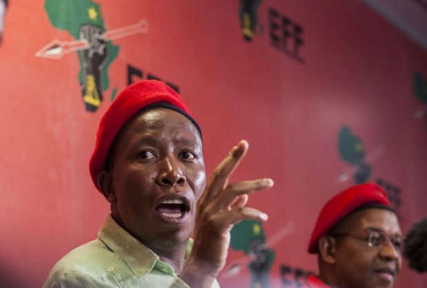 August 23, 2018 EFF leader Julius Malema 