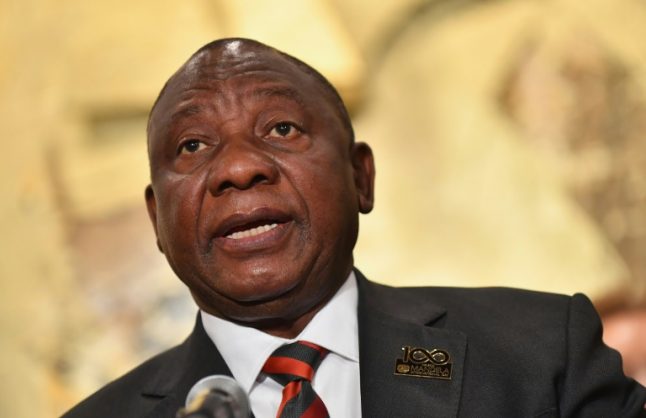 President Cyril Ramaphosa. AFP/File/Angela Weiss