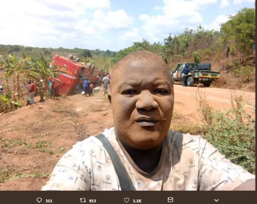 Man stuns social media with bus accident selfies | The Citizen