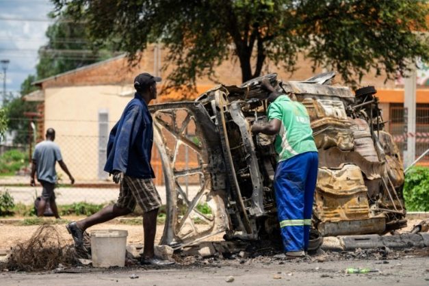 A crackdown by Zimbabwean security forces has been fiercely criticised by the UN human rights office, with allegations of shootings, beatings and abductions of opposition figures, activists and residents. AFP/File/ZINYANGE AUNTONY