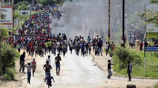 Protesters in Zimbabwe. Image: ANA