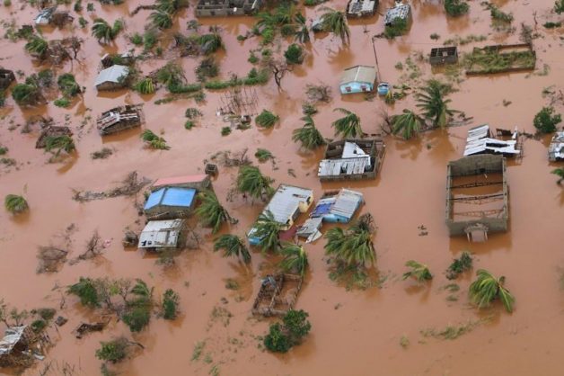 The superstorm turned a swathe of central Mozambique into an inland sea. Picture: AFP / ADRIEN BARBIER
