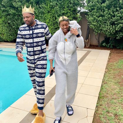 Khune shares pic of him and new girlfriend in onesies ...