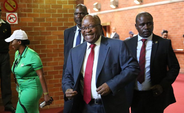 Jacob Zuma arriving in KZN court