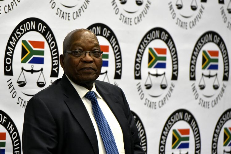 Former president Jacob Zuma at the State Capture Commission on 16 July 2019. Picture Neil McCartney