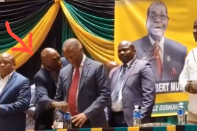 Watch Mbeki S Bodyguard Swaps Water Bottles Before His Kzn Speech The Citizen