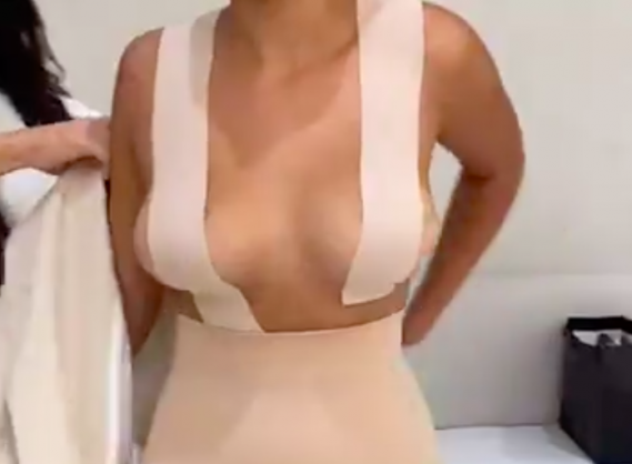 taping your breasts up
