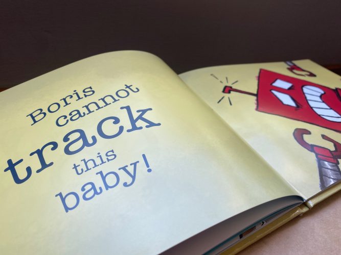 Illustrated storybook on big data titled Boris the BabyBot | Image: boristhebabybot.org