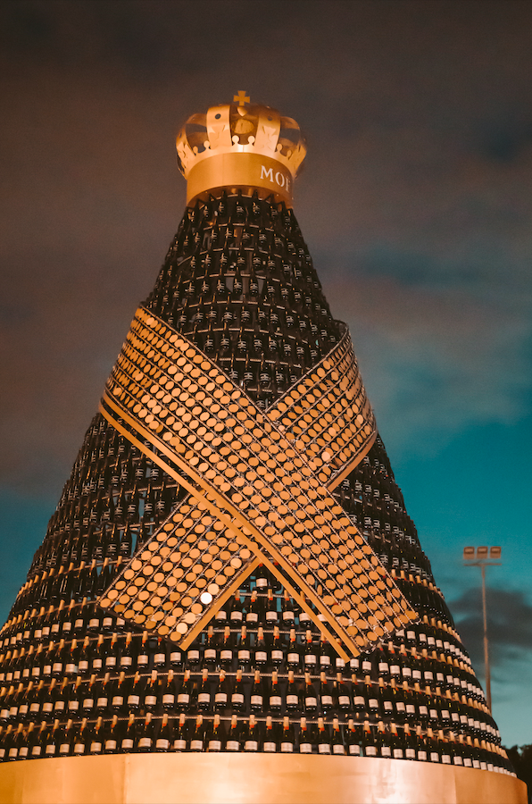 The Moët & Chandon Golden Tree at The Silo District in Cape Town