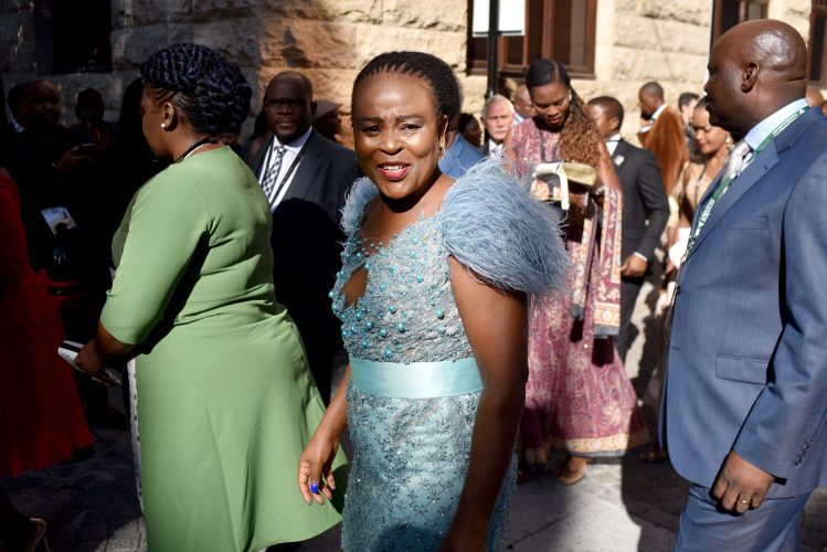 Public Protector Busisiwe Mkhwebane heading to the National Assembly. 13 February 2020. Picture: Jacques Nelles