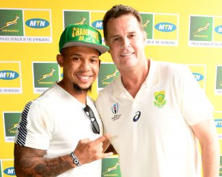 Elton Jantjies and Rassie Erasmus