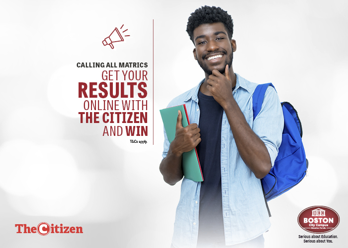 Get your matric results on The Citizen and WIN one of two ...