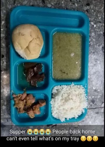 Some students have shared pictures of their meals, joking that their families can’t even tell what it is supposed to be.