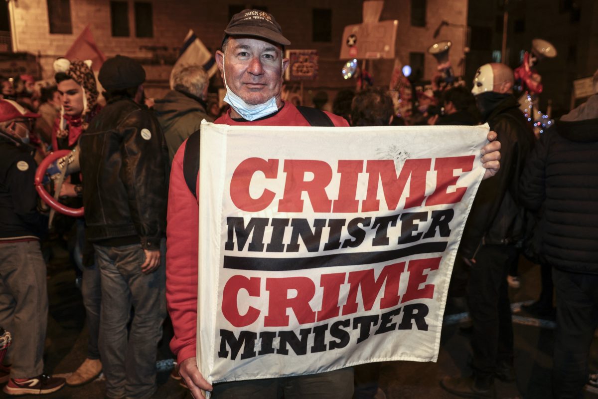 Erez Yalon, a disabled Israeli who for nearly a year has dedicated his life to protesting outside Prime Minister Benjamin Netanyahu's residence in Jerusalem,.