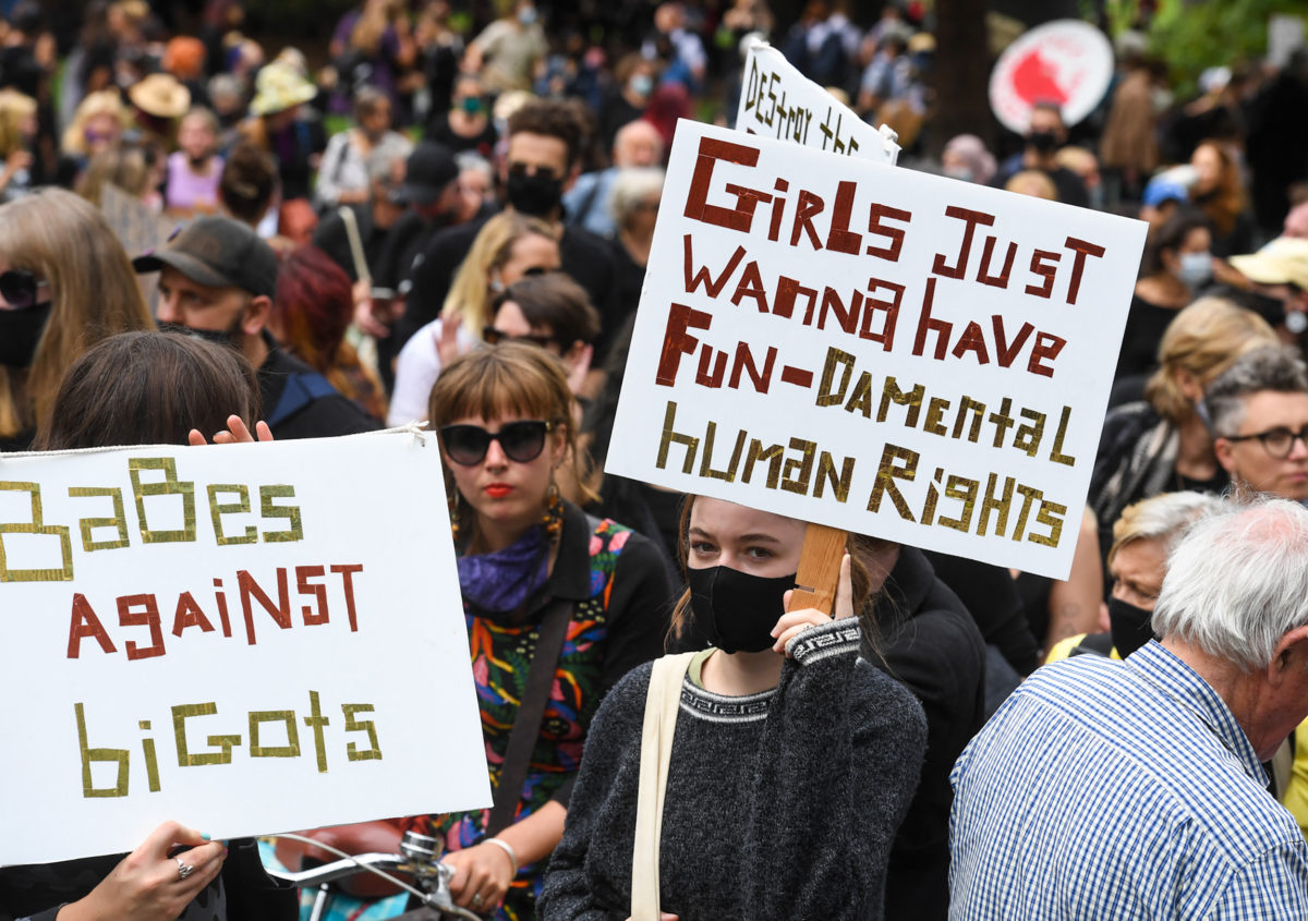 Women in Australia march against sexual violence