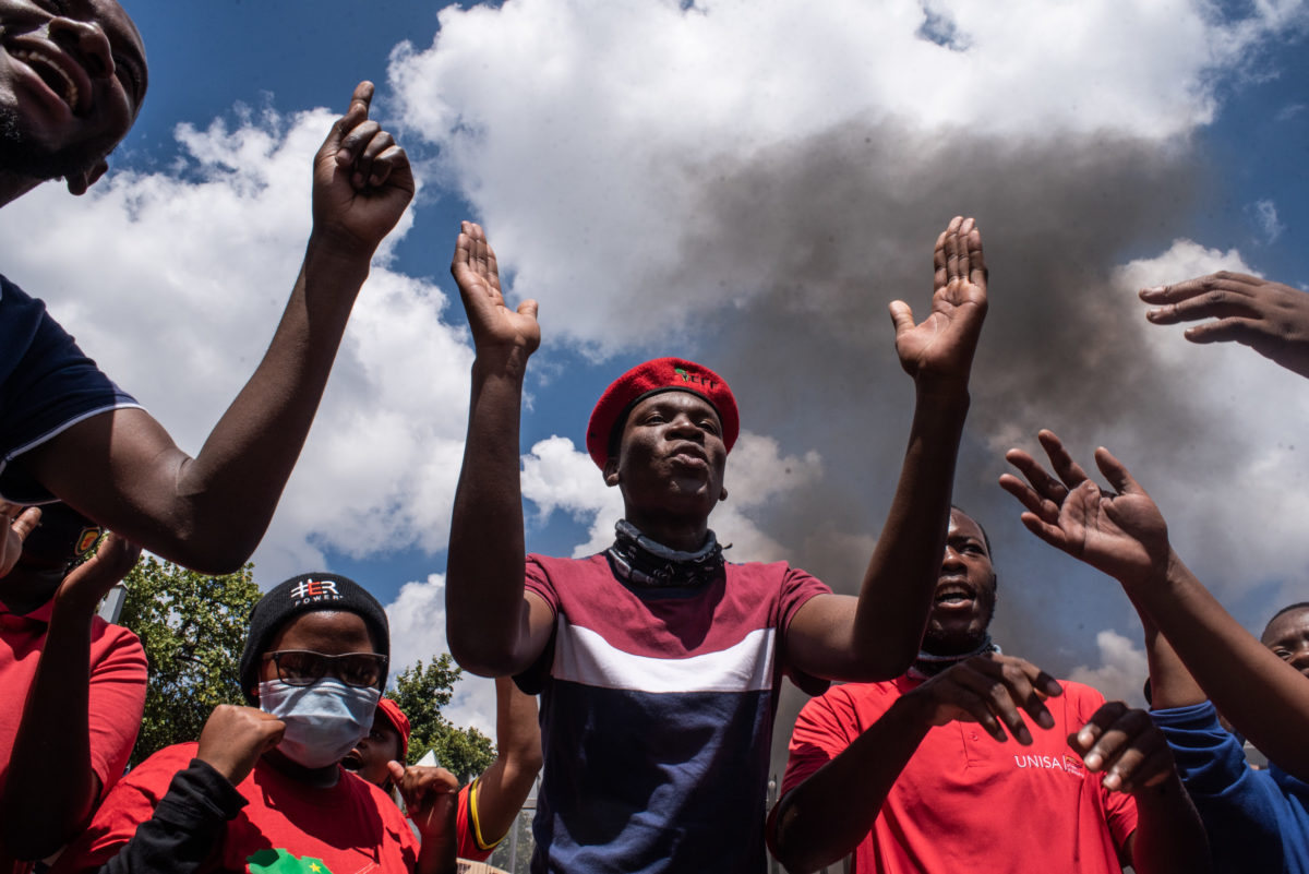 Unisa students protest Pretoria