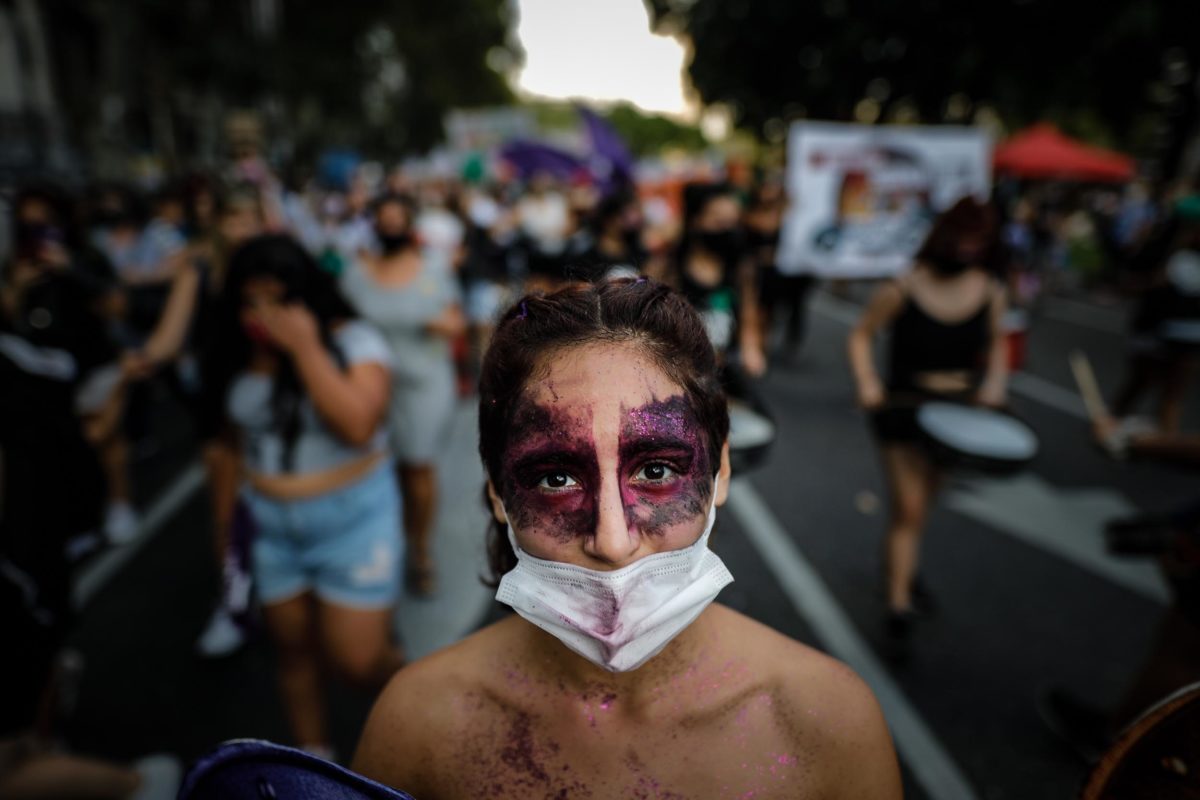 Mobilization for International Women's Day in Buenos Aires